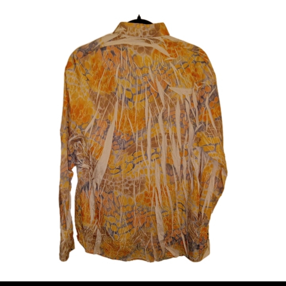 Vizzini Multi Colored, Textured & Pattern Shirt Large - Picture 5 of 10